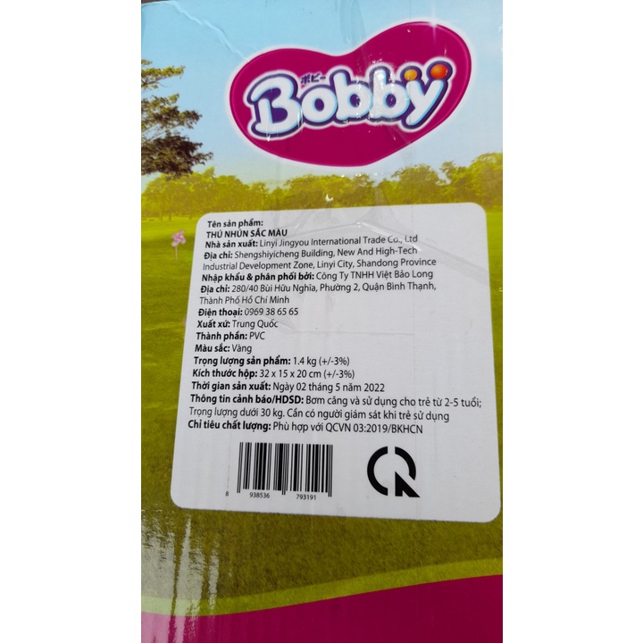 [Tặng bơm tay] Thú nhún sắc màu Quà tặng từ Bobby -  Giao màu ngẫu nhiên