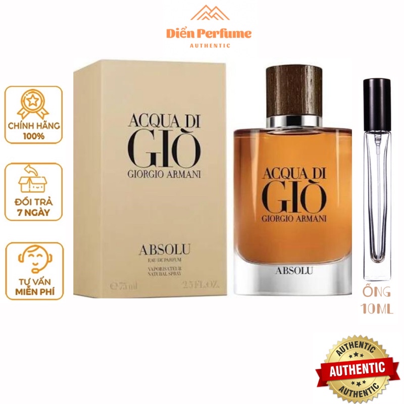 Nước hoa nam Giorgio Armani Acqua di Giò Absolu edp ( Mẫu thử )