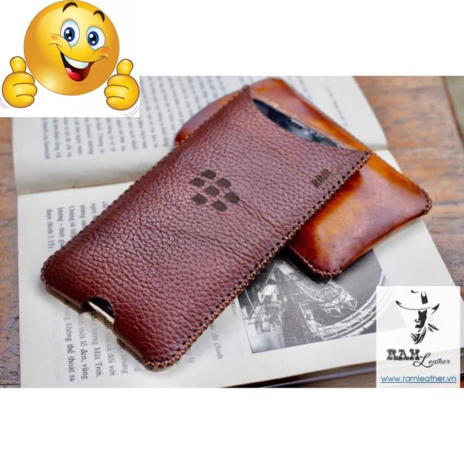 BAO DA BLACKBERRY DA BÒ VÂN HẠT KEY1 RAM H2 - HÀNG CHÍNH HÃNG RAM LEATHER .