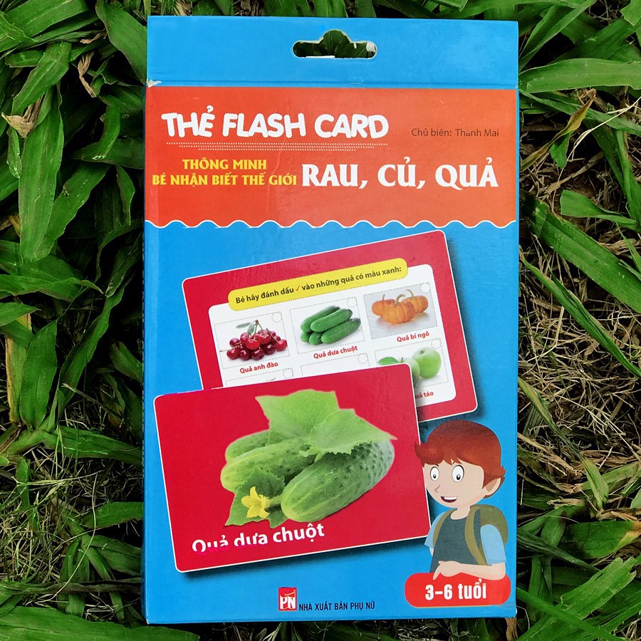 Thẻ Flash Card Thông Minh Bé Nhận Biết Rau Củ Quả