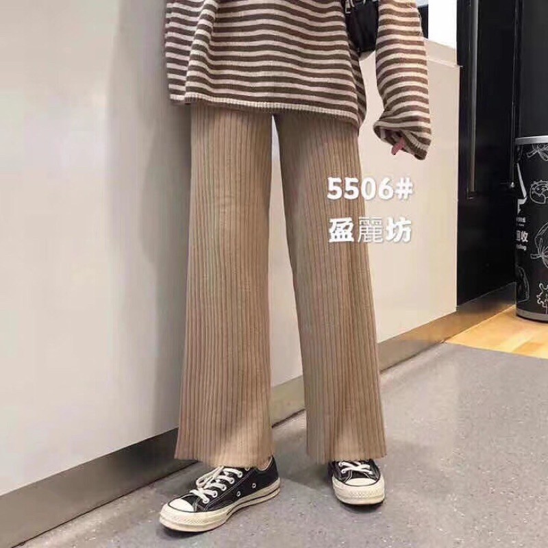 Quần culotte dạ len