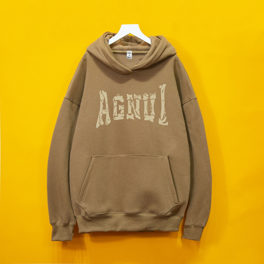 Áo nỉ hoodie AGNUL Hogoto shop , áo nỉ bông cotton unisex nam nữ form rộng oversize chất liệu Cotton