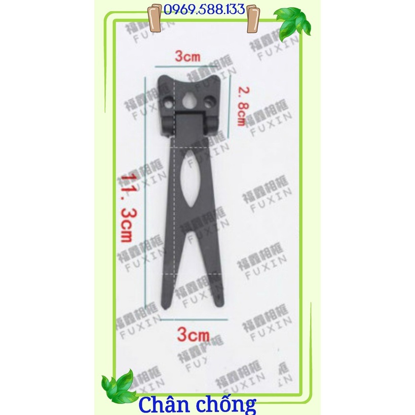 Chân để bàn khung ảnh cỡ nhỏ 11cm phù hợp cho khung ảnh cỡ từ 15x21cm trở xuống.