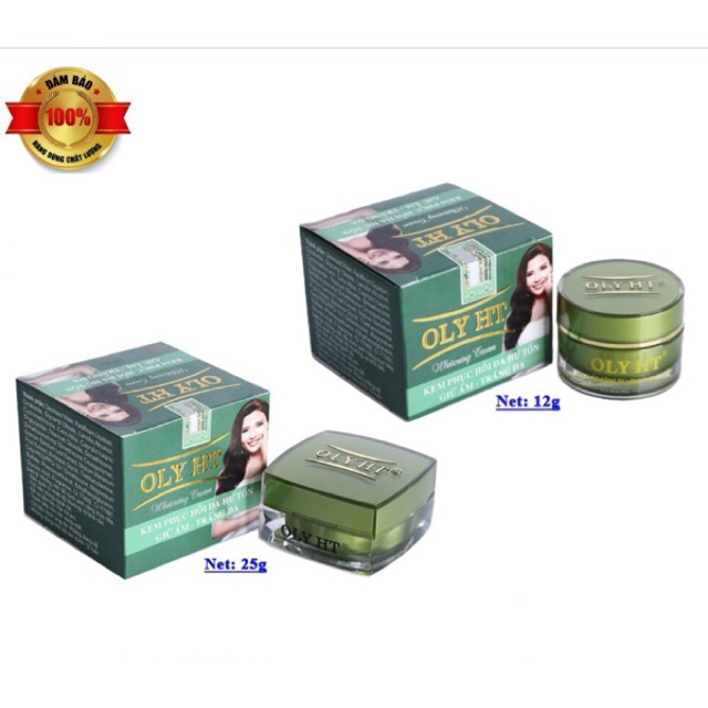 KEM PHỤC HỒI DA HƯ TỔN - GIỮ ẨM- TRẮNG DA  12g 25g oly ht