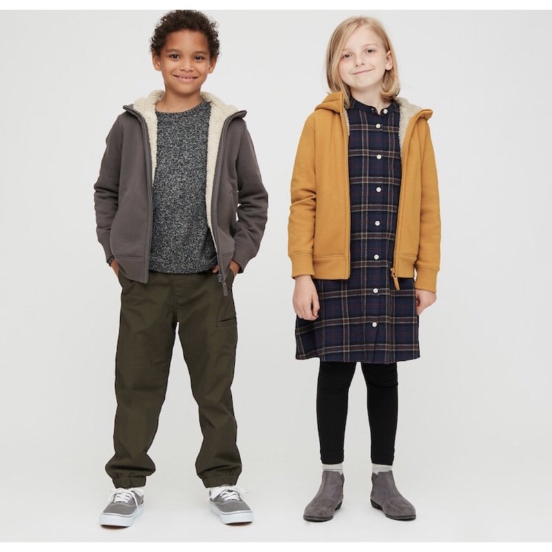 Áo nỉ lót lông cừu kid uniqlo auth