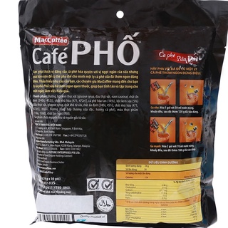 Cà phê sữa đá MacCoffee Café Phố Café Phố 720g (30 gói x 24g)