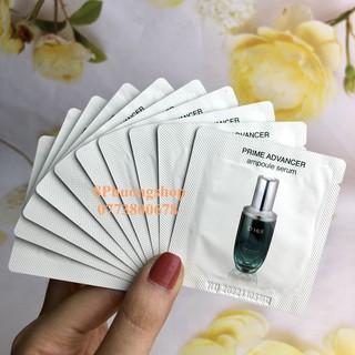(date 2024) 10 GÓI DÙNG THỬ TINH CHẤT SIÊU CÔ ĐẶC PRIME ADVANCER AMPOULE SERUM - TINH CHẤT VÀNG OHUI XANH MỚI