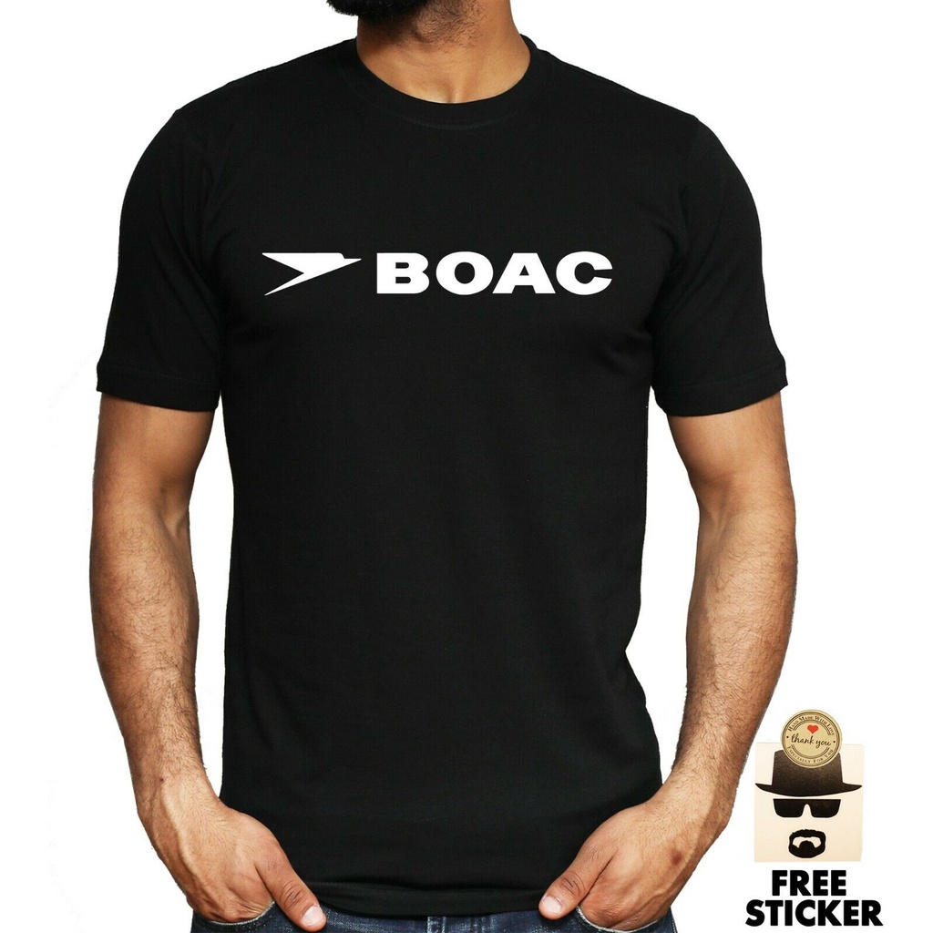 Thời Trang Nam Nhân Quả Áo Boac Hãng Hàng Không Cotton Áo Thun Đường Hàng Không Máy Bay Máy Bay Sân 