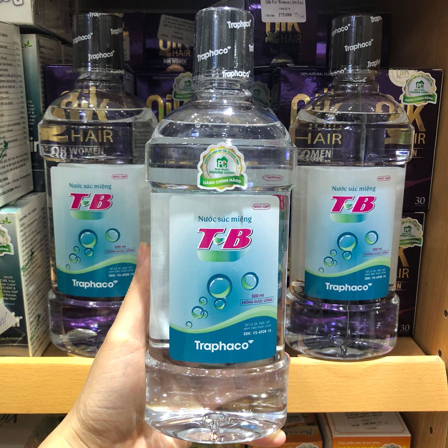 Nước súc miệng TB - Sạch họng, thơm miệng, ngừa vi khuẩn (Chính hãng Traphaco)