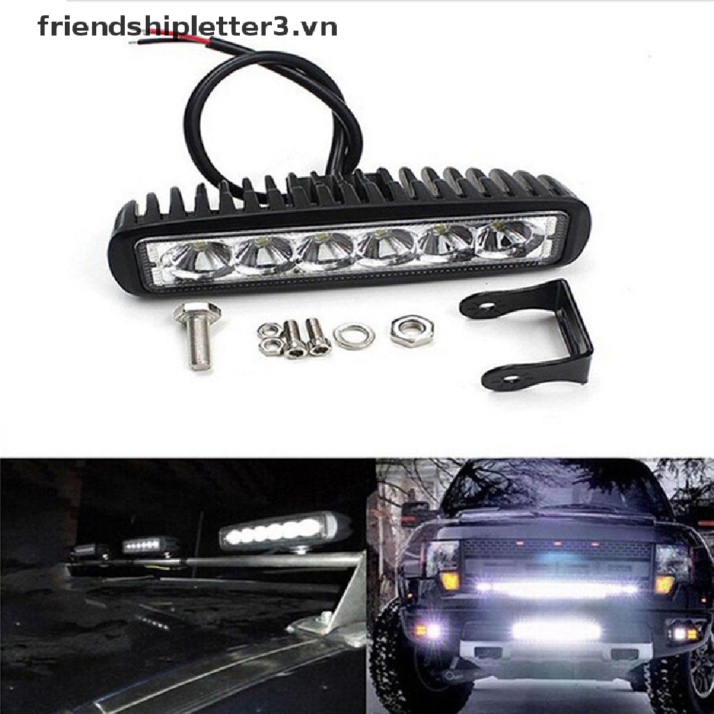 Thanh Đèn LED Trợ Sáng Chống Sương Mù 18W 6000K Dành Cho Ô Tô / Xe Tải / Tàu Thuyền Thanh Đèn LED DRL 18W Cho Xe Tải  Công Sở Dẫn Đầu 6000K 18W