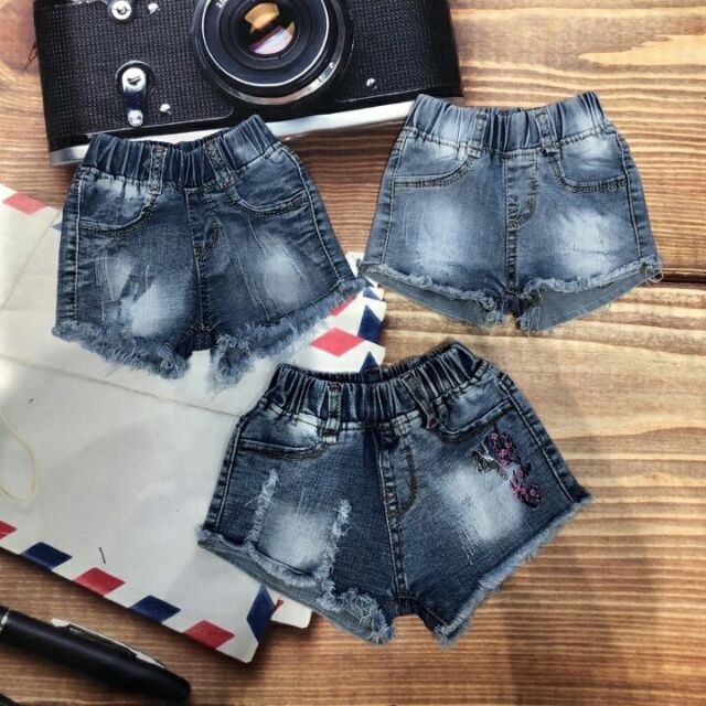 Quần jean rách cho bé gái