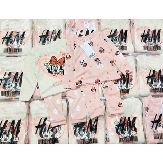 bộ nỉ da cá Minnie HM set 2 bộ
