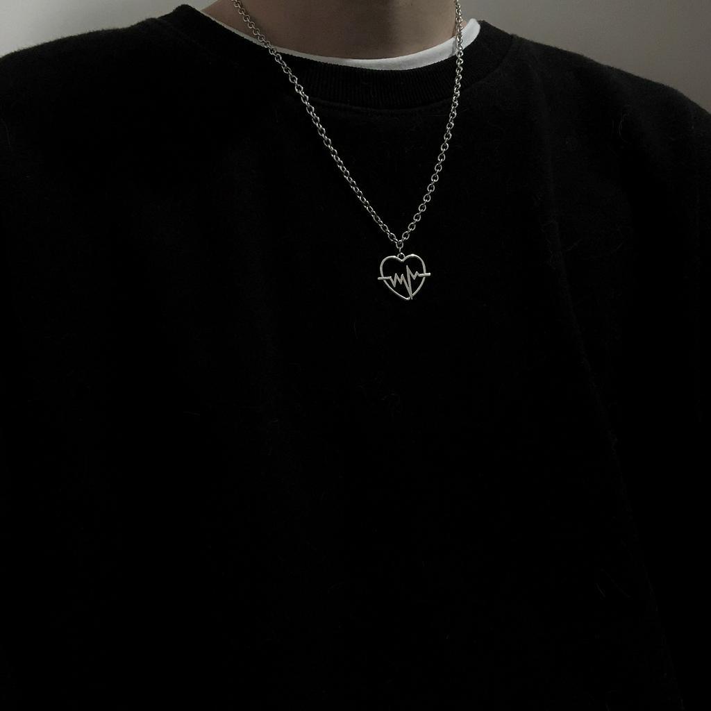 Dây Chuyền Mặt Hình Trái Tim Sáng Tạo Phong Cách Harajuku Hàn Quốc 19892