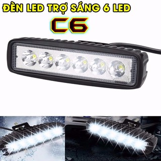 Đèn Led trợ sáng C6 6 bóng dài