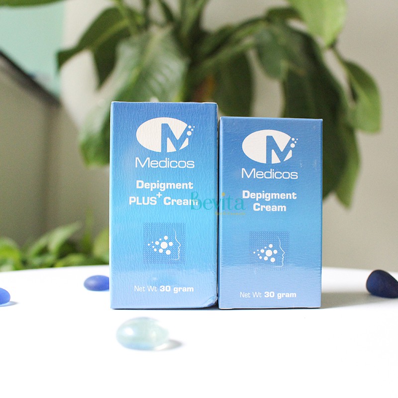 Bộ giảm nám nặng Medicos Depigment Cream, kem giúp mờ nám thâm sạm - Bevita