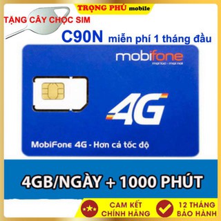 Sim 4G Mobi C90N Tặng 120Gb Gọi Miễn Phí Trọng Phú mobile