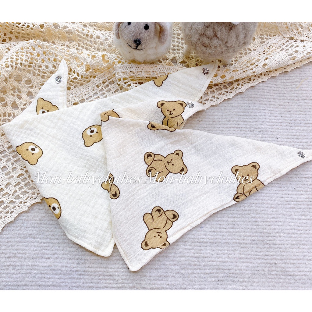 Yếm xô muslin cao cấp cho bé [ẢNH THẬT]