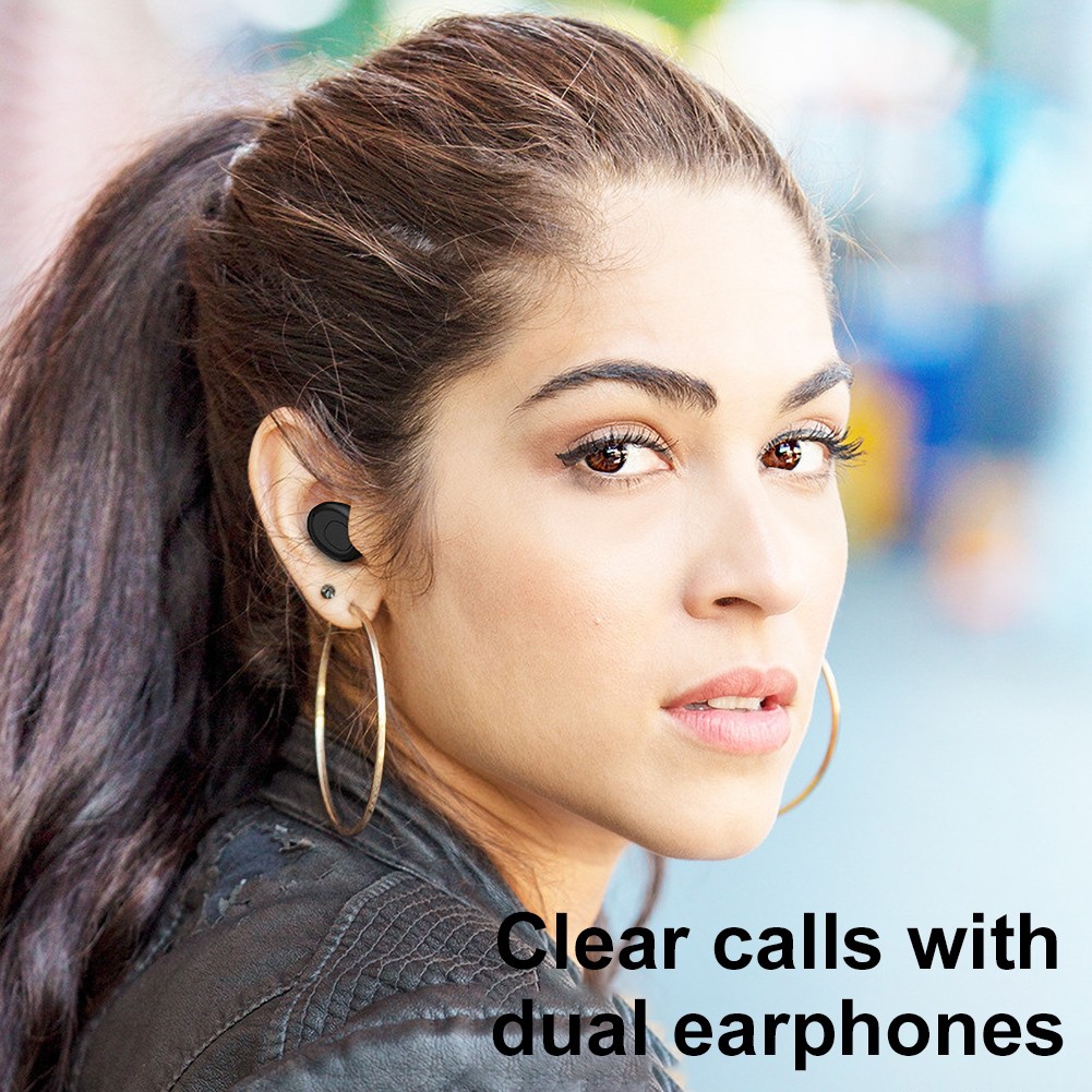 Tai Nghe Hel + T10 Tws Bluetooth 5.0 Không Dây Mini Cảm Ứng Thông Minh