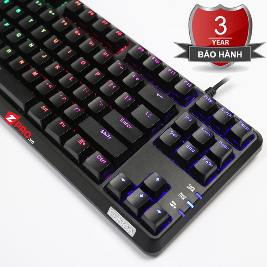 COMBO Bàn phím cơ Fuhlen M87s (ABS keycap) + Chuột Durgod Aries M39