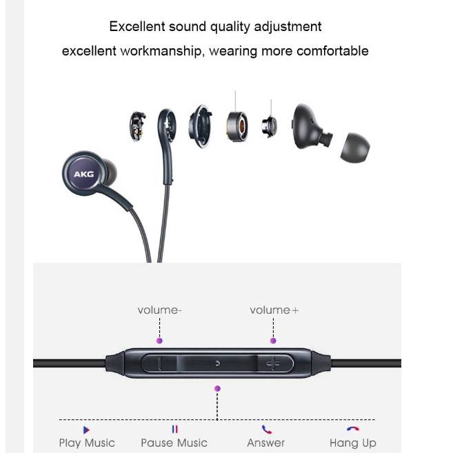 Tai Nghe Samsung AKG Note 10, Note 10 Plus, Note 20, S20, S20 Plus, S20 Ultra Chính Hãng - Tai Nghe AKG Type C, Jack 3.5