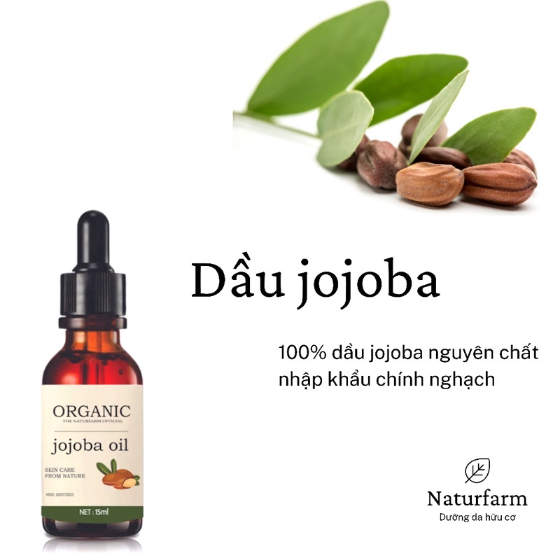 Dầu Jojoba hữu cơ 15ML ( Jojoba Oil ) nguyên chất 100%