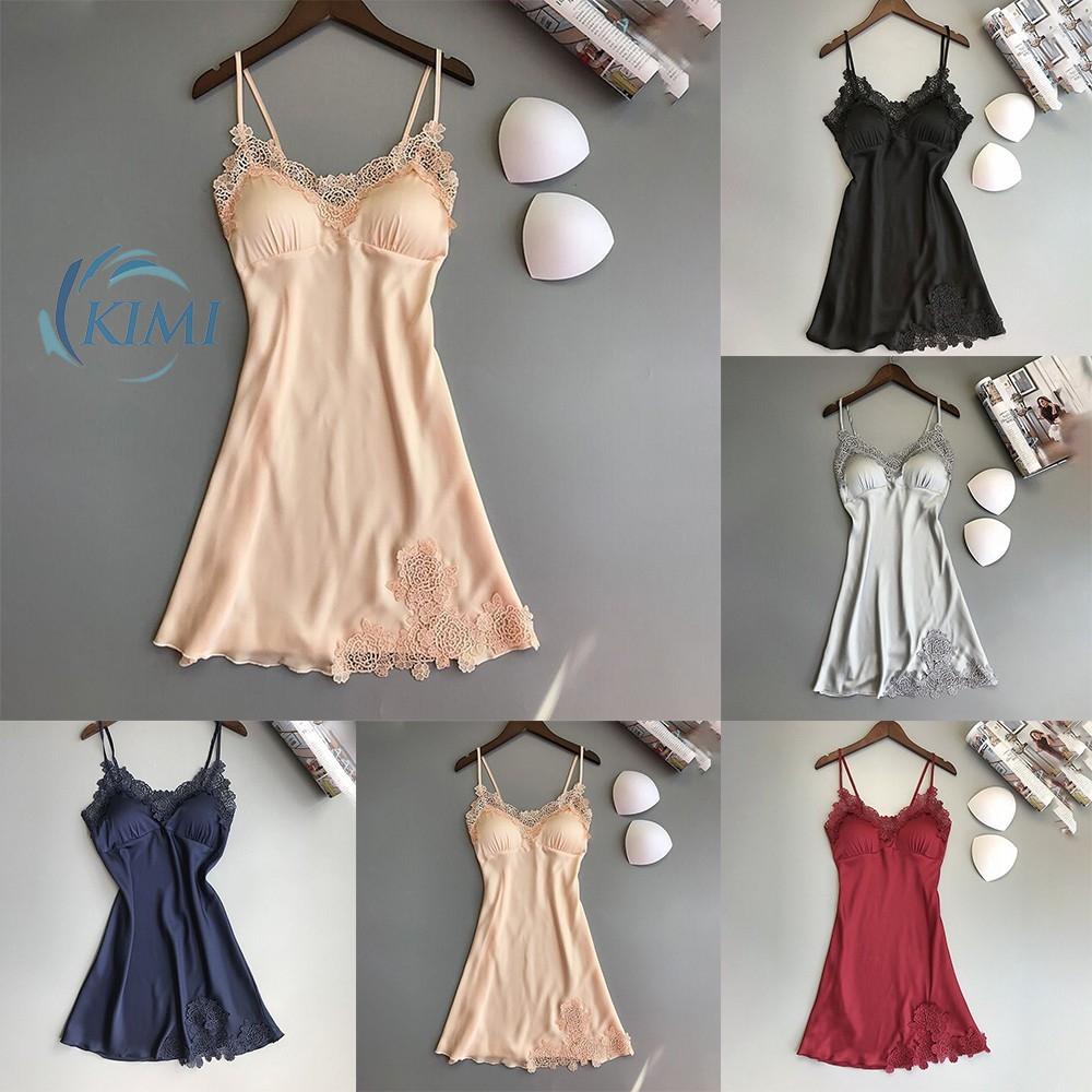 Đầm ngủ bằng lụa mềm mại gợi cảm cho nữ
 | BigBuy360 - bigbuy360.vn