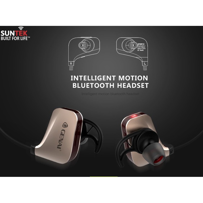 [Mã 2404EL10K giảm 10K đơn 20K] TAI NGHE Bluetooth nhét tai SUNTEK Genai Sport 8