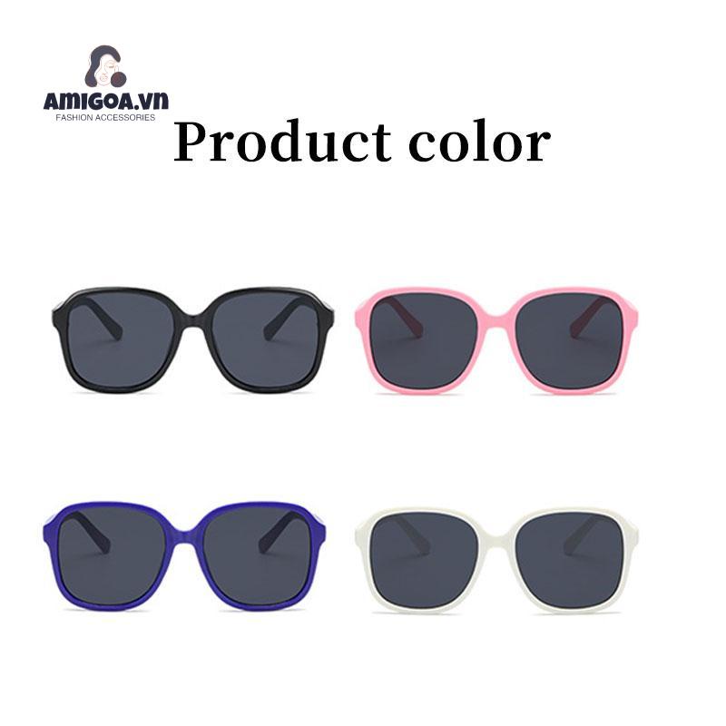 Kính Mát Gọng Vuông Lớn Phong Cách Retro Cá Tính