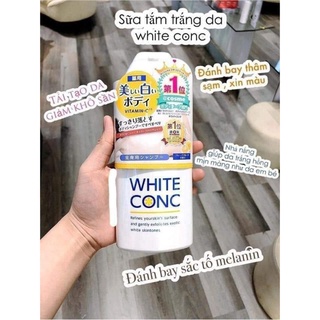 Sữa tắm trắng da white ConC nội địa Nhật 360ml