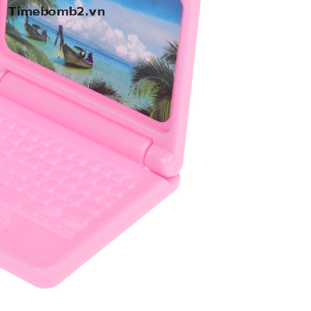 Bộ 2 Máy Tính mini Tỉ Lệ 1: 12 Xinh Xắn Dành Cho Búp Bê