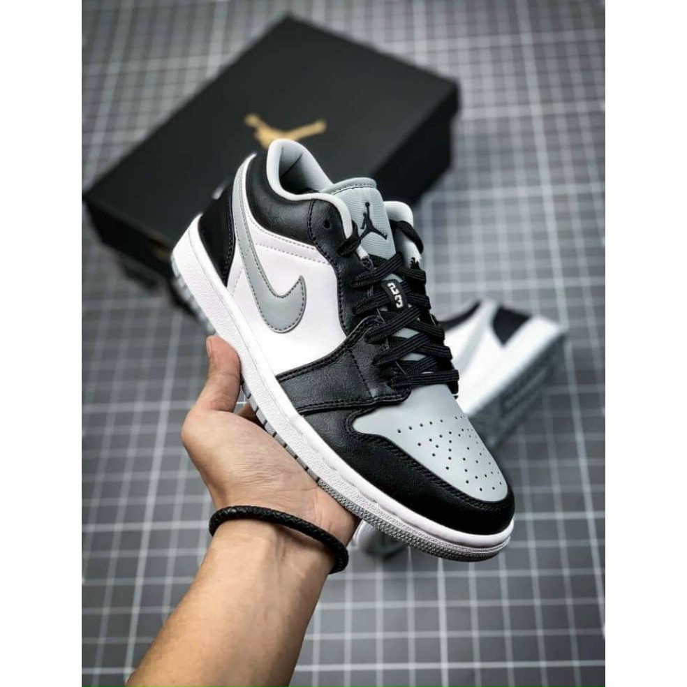 ⚡️ ⚡️ [Fullbox &Bill] giầy sneaker Air Jordan 1 Low Đen Trắng GHI (zép 1.1) HOT HIT