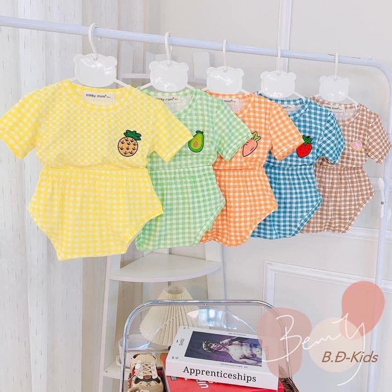 Bộ chip co giãn mềm mịn mát cho bé từ 4-18 kg