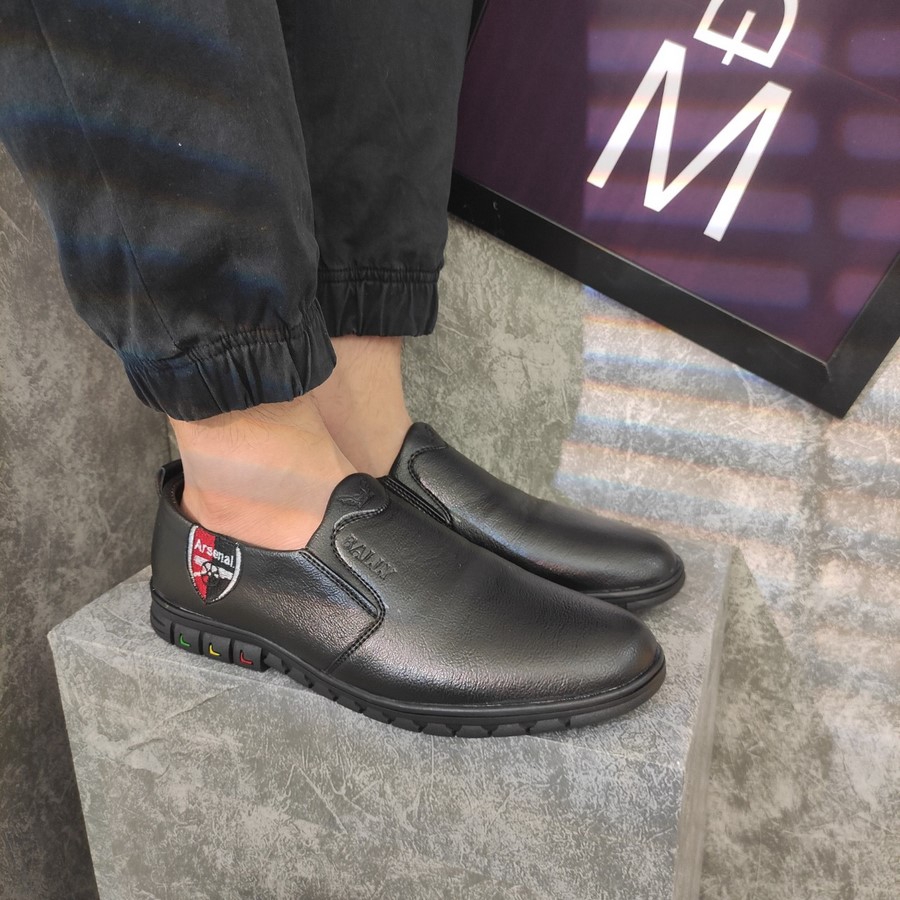 [Mã FAMALLT5 giảm 15% đơn 150K] Giày lười đen đế đen MĐ G456 MuiDoi | BigBuy360 - bigbuy360.vn