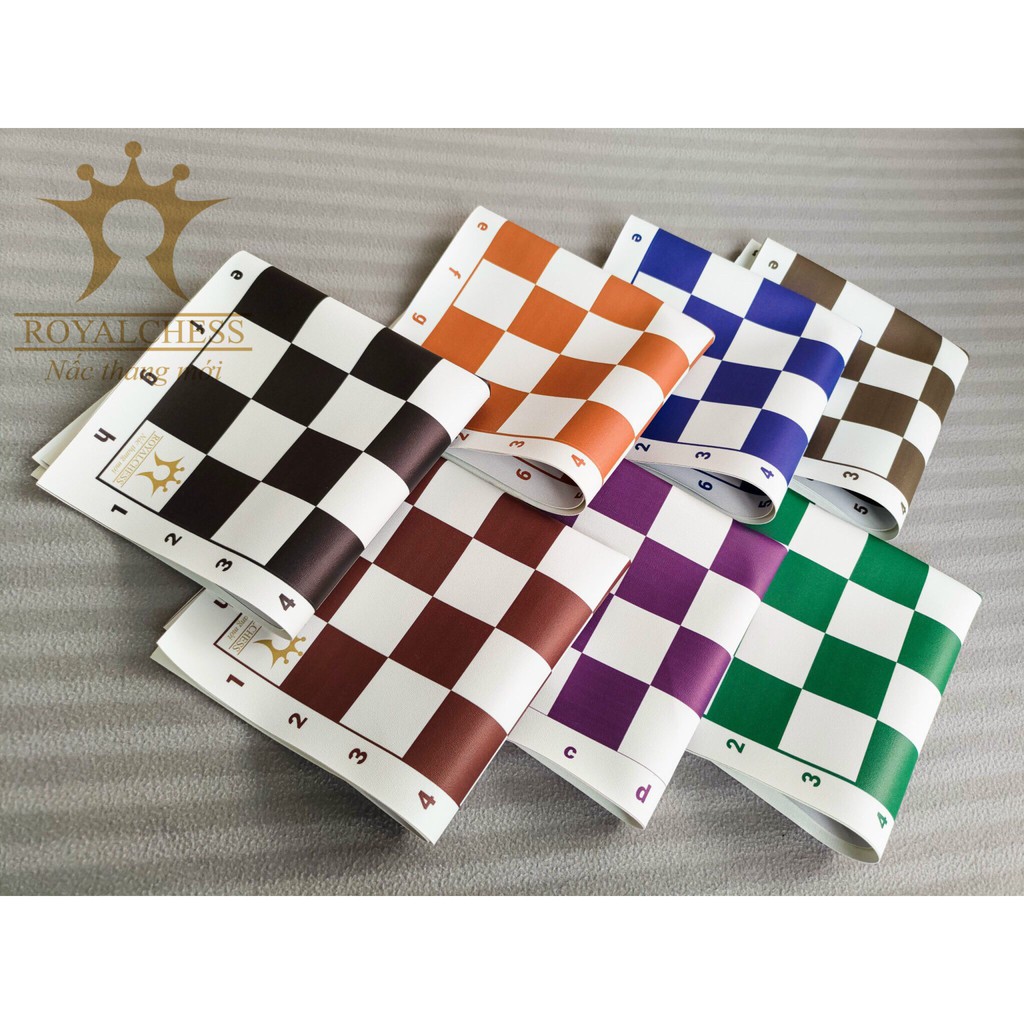 Bộ cờ vua RoyalChess tiêu chuẩn thi đấu WB (Bàn simili) ROYALCHESS bàn 40x36cm