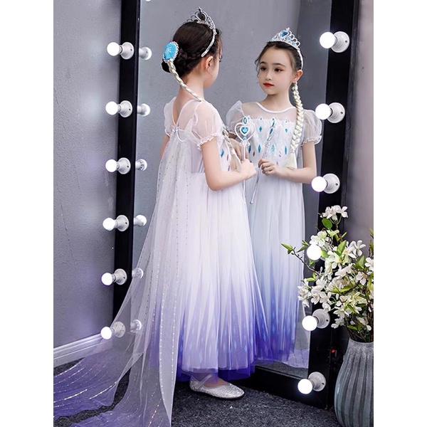💜Đầm Váy Elsa Công Chúa Tuyết Halloween Phiên Bản Tím 💜