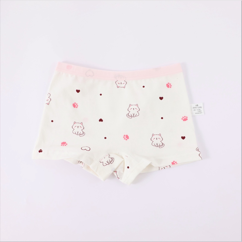 [T09 Hoy trend] Set 3 quần chíp đùi cho bé gái, quần lót trẻ em Maruka Fashion 100% cotton siêu mềm mịn