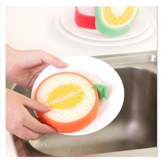. 2 Miếng mút rửa chén hình trái cây E28 Miếng mút rửa chén đáng yêu cute HME28