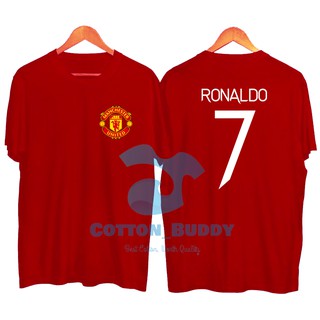 Áo thun bóng đá baju kaos bola cr7 cristiano ronaldo manchester red stated mu can resked