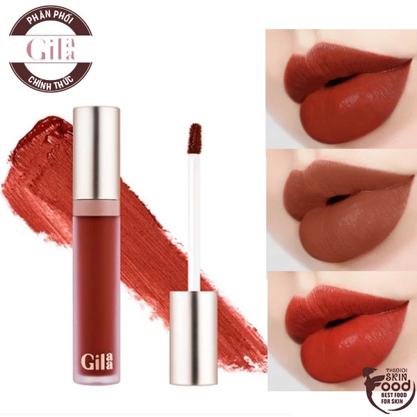 Son Kem Siêu Lì, Lâu Trôi, Mịn Mượt Nhẹ Môi Gilaa Long Wear Lip Cream 5g