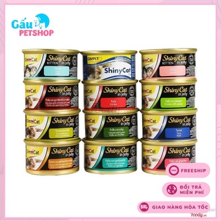 Pate cao cấp GimCat Shiny Cat Filet cho mèo lon 70g