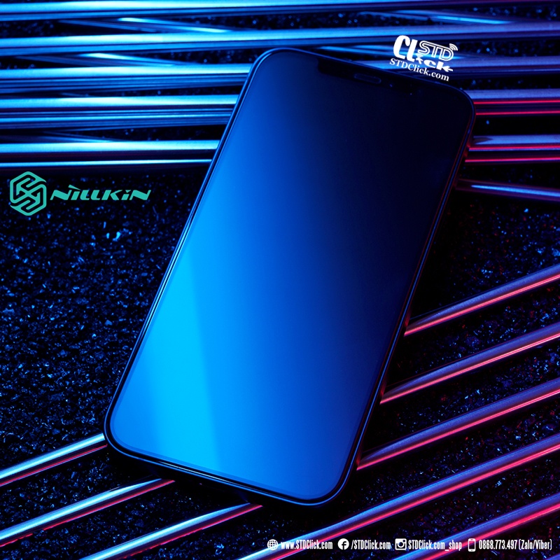 KÍNH CƯỜNG LỰC IPHONE 13 PRO MAX NILLKIN CHỐNG VÂN TAY FOGMIRROR 2.5D CHÍNH HÃNG