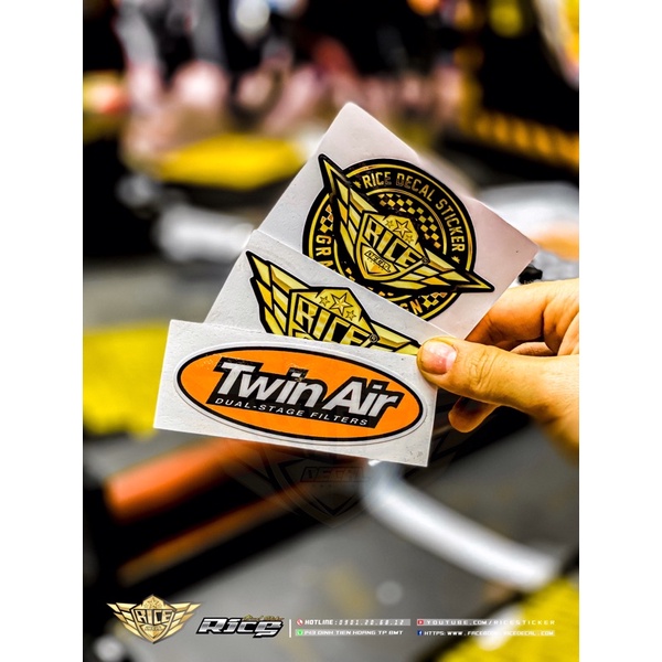 Tem dán logo Twin Air