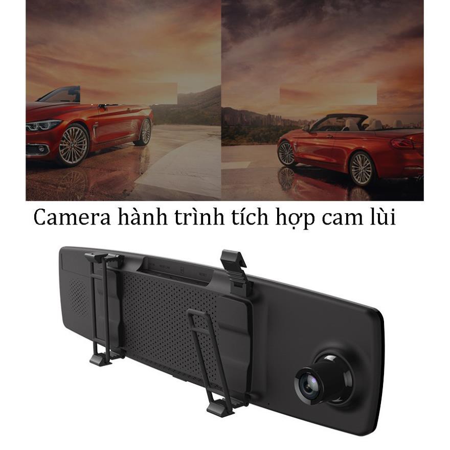 Camera hành trình trước sau kiêm cam lùi Xiaomi Yi Mirror BẢN NỘI ĐỊA BẢO HÀNH 1 NĂM kèm thẻ nhớ class 10 tốc độc cao