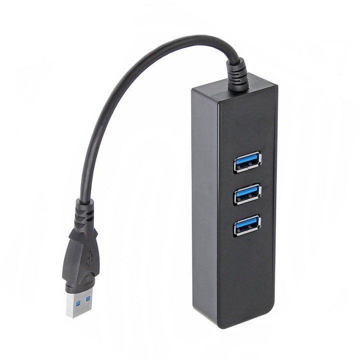 Hub USB 3 cổng 3.0 tốc độ cao + cổng mạng RJ45 - Hub usb 3 cổng - Hub Usb to RJ45 - Bộ chia cổng usb và đầu mạng