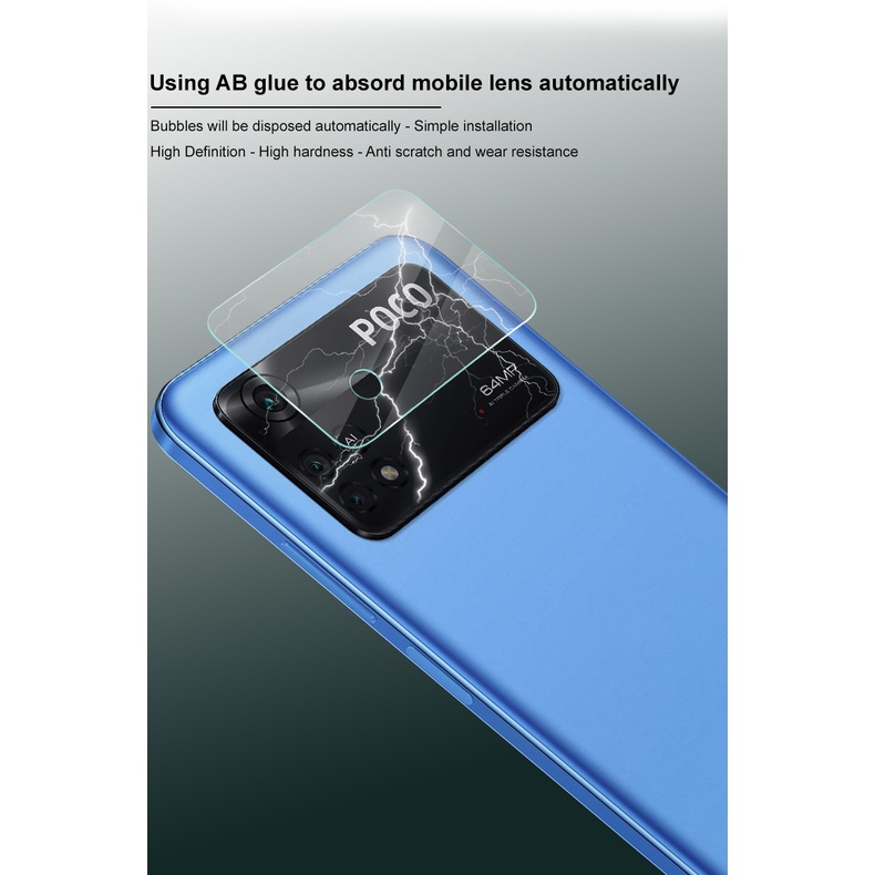 Kính Cường Lực HD Bảo Vệ Camera Điện Thoại Xiaomi Poco M4 Pro 4G