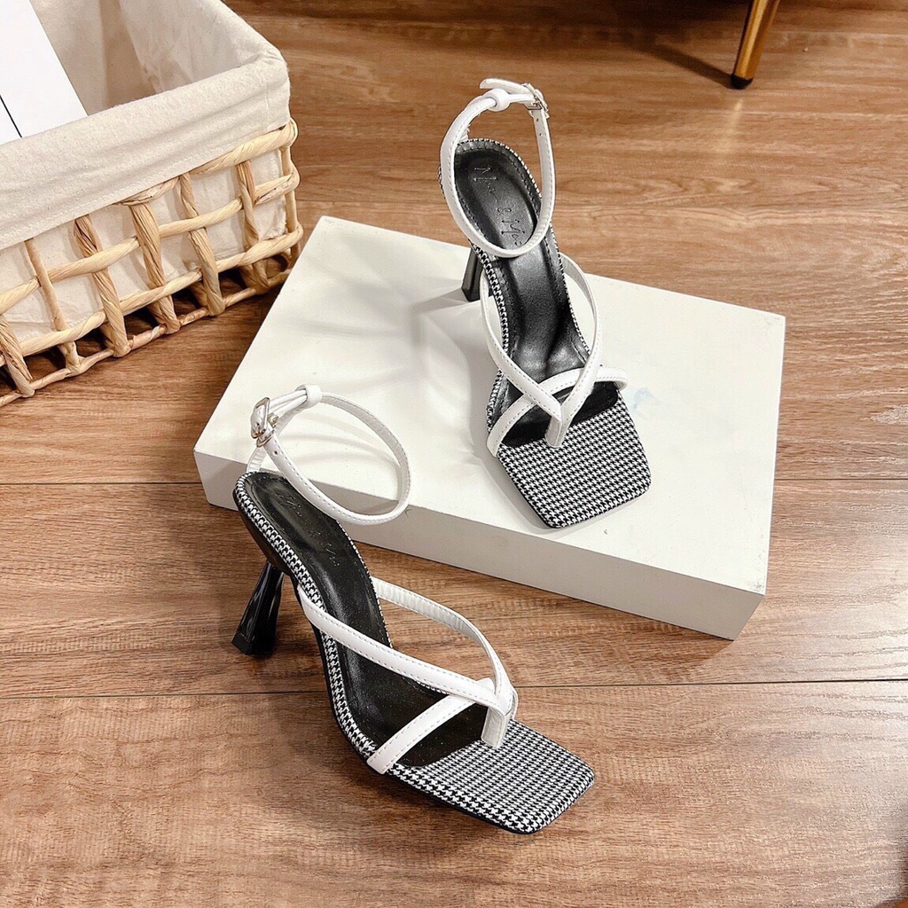 Giày nữ Sandal cao gót 7p quai mảnh gót nhọn 6 phân siêu đẹp