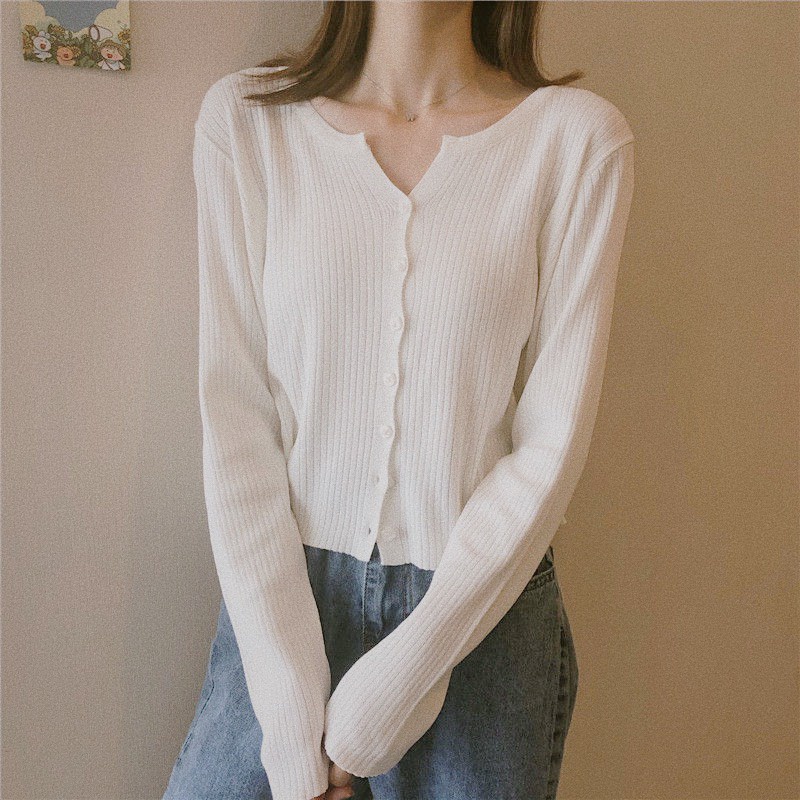 Áo cardigan len hàn cúc dọc A1407 SUSTORE