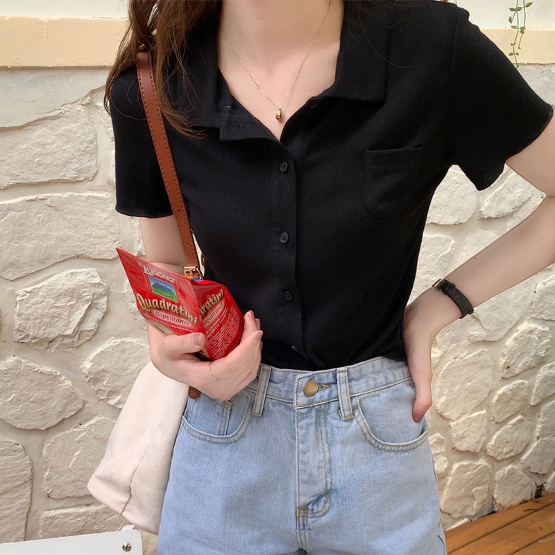 Áo Thun Polo Ngắn Tay Với 5 Màu Sắc Chọn Lựa Xinh Xắn Cho Nữ | BigBuy360 - bigbuy360.vn