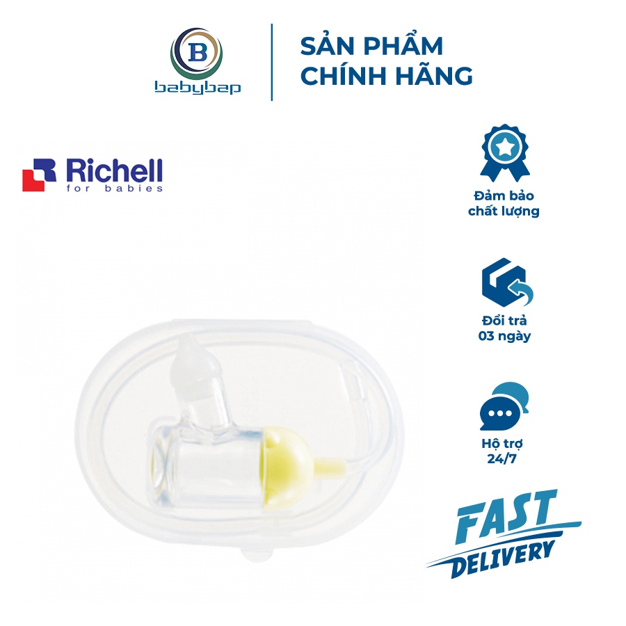 Dụng Cụ Hút Mũi Richell Các Bộ Phận Có Thể Tháo Rời Để Dễ Vệ Sinh