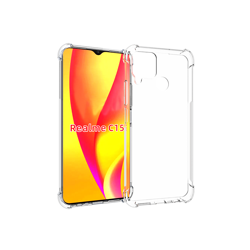 Casing Realme C15 Case Shockproof Cover For Realme 5 3 X2 2 Pro X3 C12 C2 C11 5s XT Transparent TPU Phone Case Silicone Cover